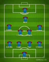 This erratic formation would leave Barcelona short in midfield